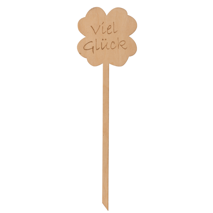Holz-Dekostecker, Glückwünsche,