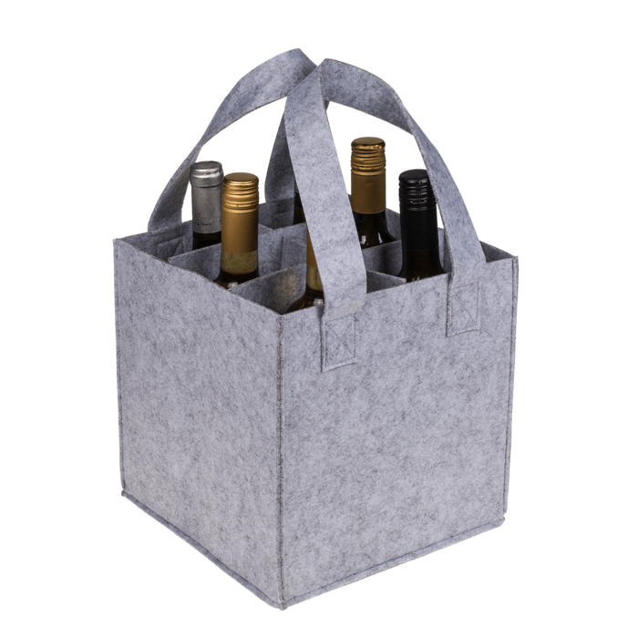 Filz-Tasche für 6 Flaschen,