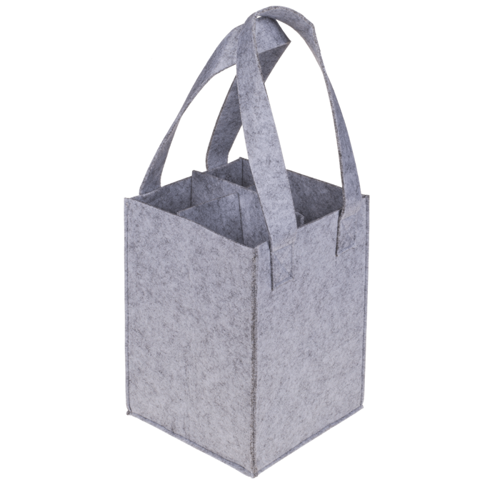 Filz-Tasche für 4 Flaschen,
