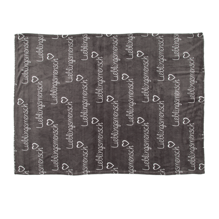 Graue Kuscheldecke, Lieblingsmensch,