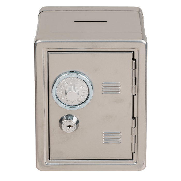 Metall-Spardose, Tresorschrank