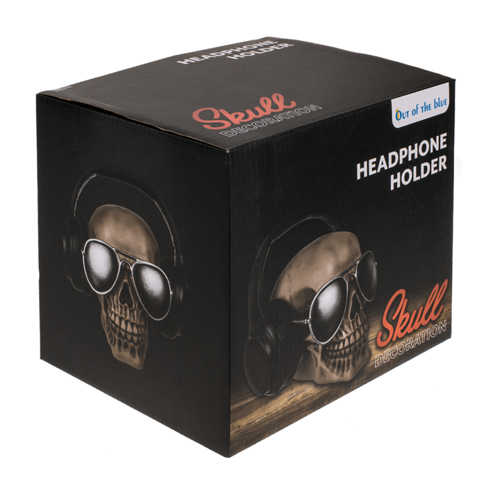 Kopfhörerhalterung, Totenkopf,