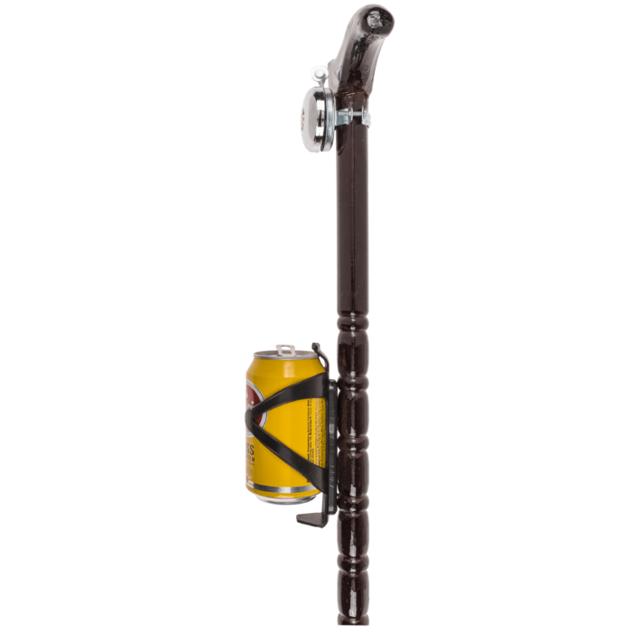 Holz-Spazierstock mit Getränkehalter & Klingel,