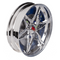 Wanduhr, Felge, mit blauer LED, D: ca. 27 cm,