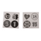 Schwarz/silberner Adventskalender,