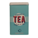 Rechteckige Metall-Dose, Nostalgie (Coffee, Tea &