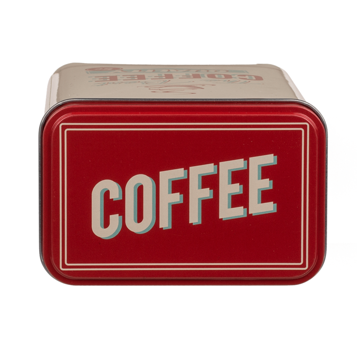 Rechteckige Metall-Dose, Nostalgie (Coffee, Tea &
