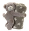 Babydecke mit Bär, grau, ca. 75x75cm