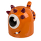Becher, Monster, verkehrt herum, orange,