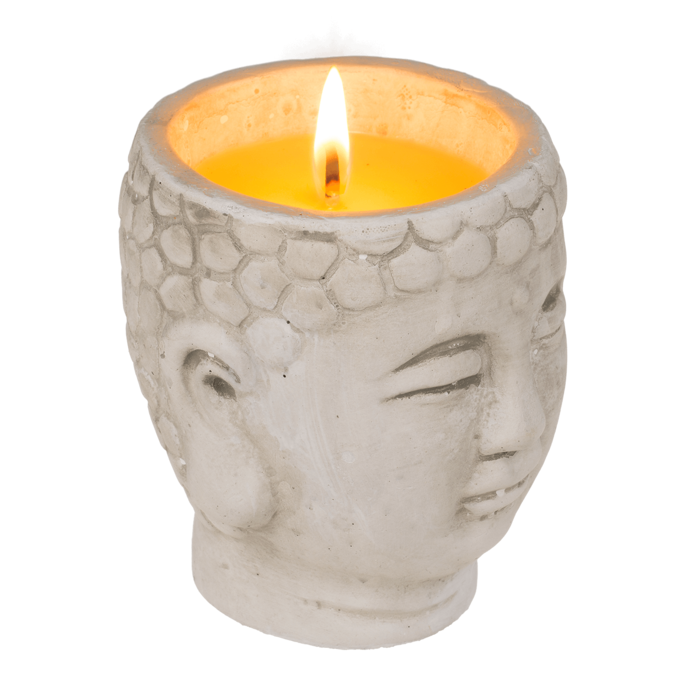 Citronella Kerze im Buddha-Topf,