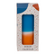 Stumpenkerze mit Farbverlauf, orange/blau