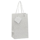 Geschenktüte "Glam Deluxe", silber, S, ca. 12,5x20cm