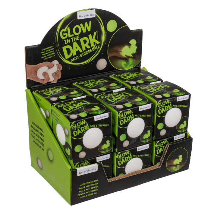 Squeeze Antistress-Ball, Glow in the dark,