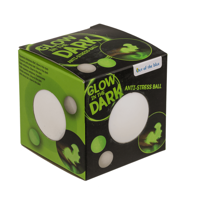 Squeeze Antistress-Ball, Glow in the dark,