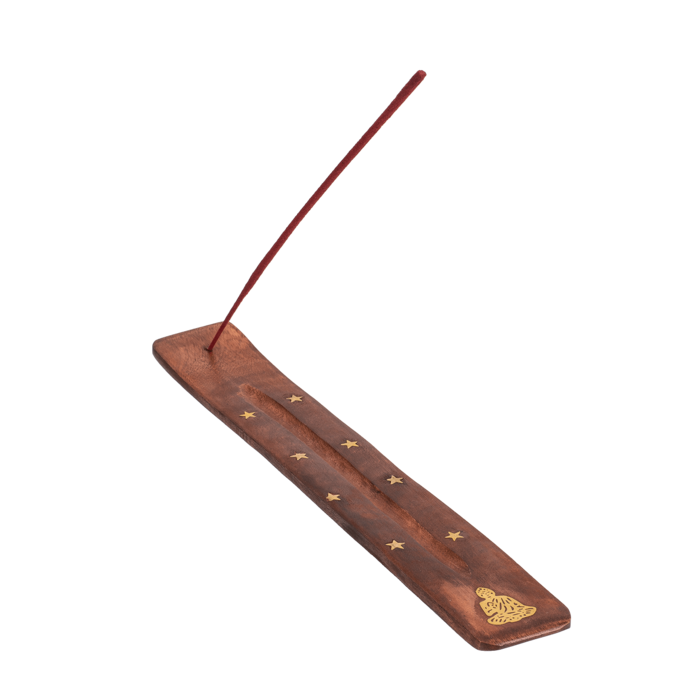 Holz-Räucherstäbchenhalter, ca. 25,5 x 4 cm,