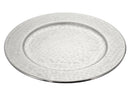 Deko Teller, silber, gehämmert, Design 2, S, ca. 25cmD