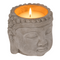 Kerze, Buddha-Kopf, ca.13,5 x 13 cm,