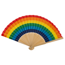 Fächer, Pride, ca. 21 cm, aus Bambus,