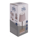 Rosafarbene Tisch-Lampe mit LED,