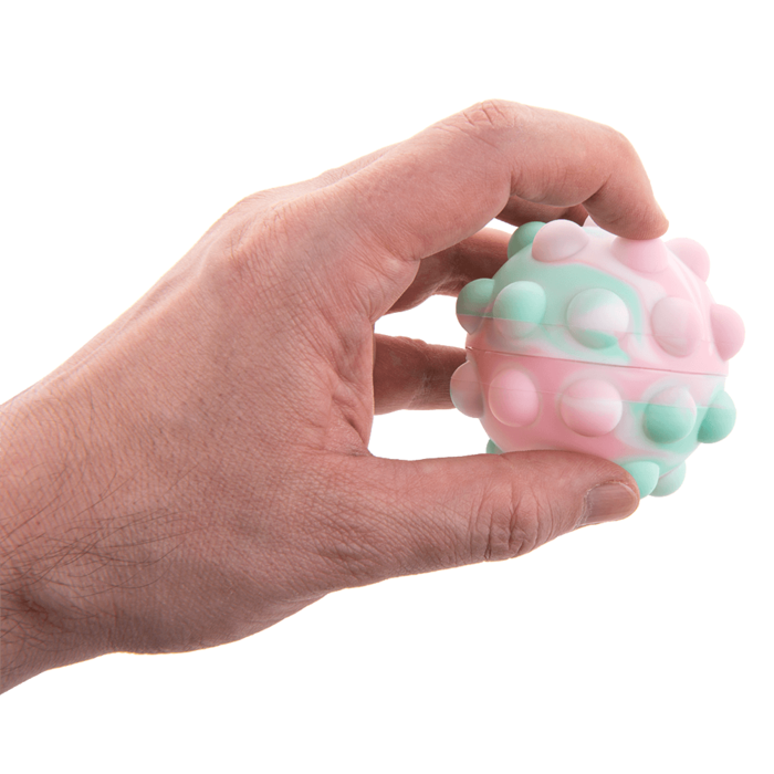 Fidget Pop Ball, Rainbow, D: ca. 7 cm,