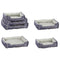 Hundebett, Basic, 3er Set, grau/anthrazit