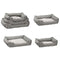 Hundebett, Lounge, 3er Set, grau