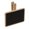 Holz-Tafel mit Clip, zum Beschriften,
