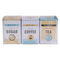 Rechteckige Metall-Dose, Gelb-Blau,