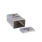 Rechteckige Metall-Dose, Gelb-Blau,