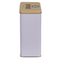 Rechteckige Metall-Dose, Gelb-Blau,