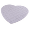 Weißes Herz-Puzzle, 80 beschriftbare Teile,