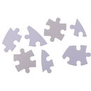 Weißes Herz-Puzzle, 80 beschriftbare Teile,