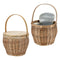 Picknickkorb, Rattan, ca. 34cmH