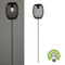 LED Solar Leuchte, Netz, schwarz, Stecker, ca. 100cmH