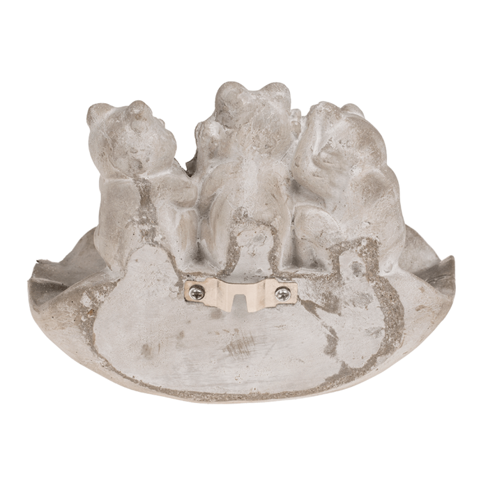 Vogeltränke, Frösche, ca. 21,5 x 14,5 x 16 cm,