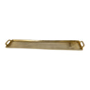 Tablett, Alu, gold, L, ca. 60cmB