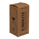 Glas-Sanduhr, 5 Minuten Pause,