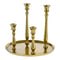 Adventskranz, Alu, Stabkerzen, gold, ca. 30cmD