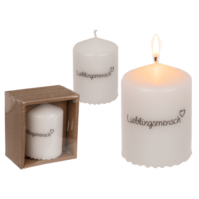 Stumpenkerze, Lieblingsmensch,