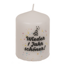 Stumpenkerze, Wieder ein Jahr schöner,