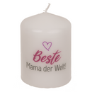 Stumpenkerze, Beste Mama der Welt,
