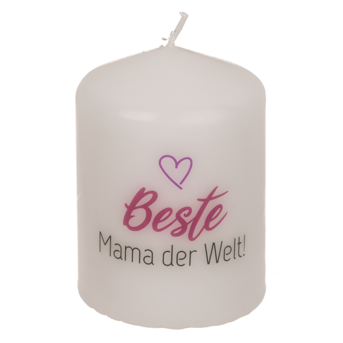 Stumpenkerze, Beste Mama der Welt,