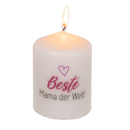Stumpenkerze, Beste Mama der Welt,