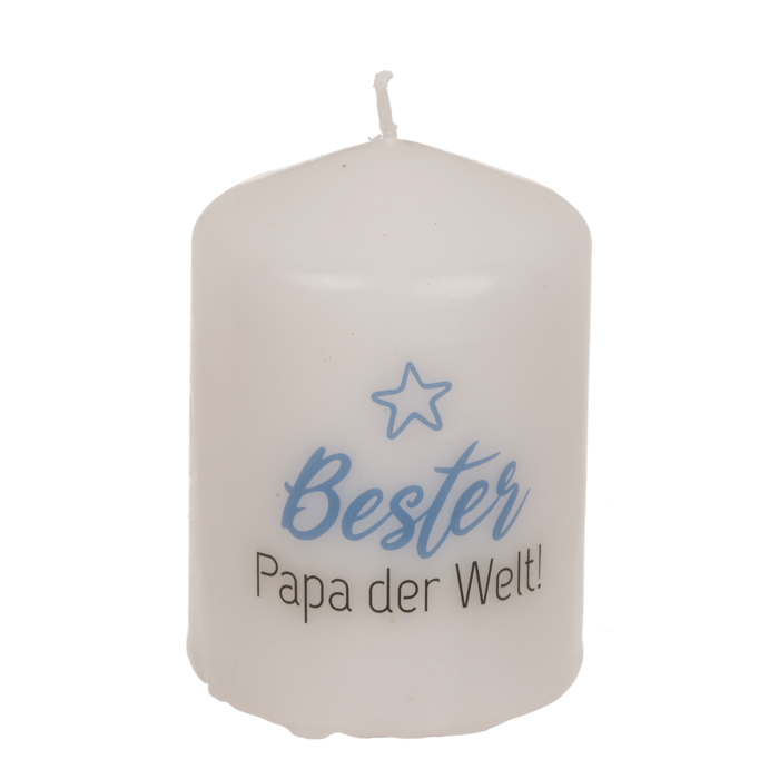 Stumpenkerze, Bester Papa der Welt,