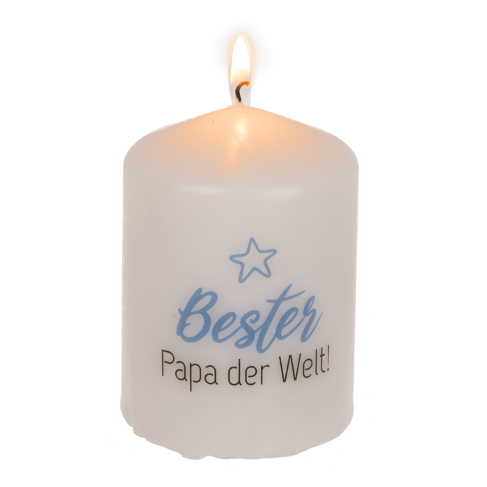 Stumpenkerze, Bester Papa der Welt,