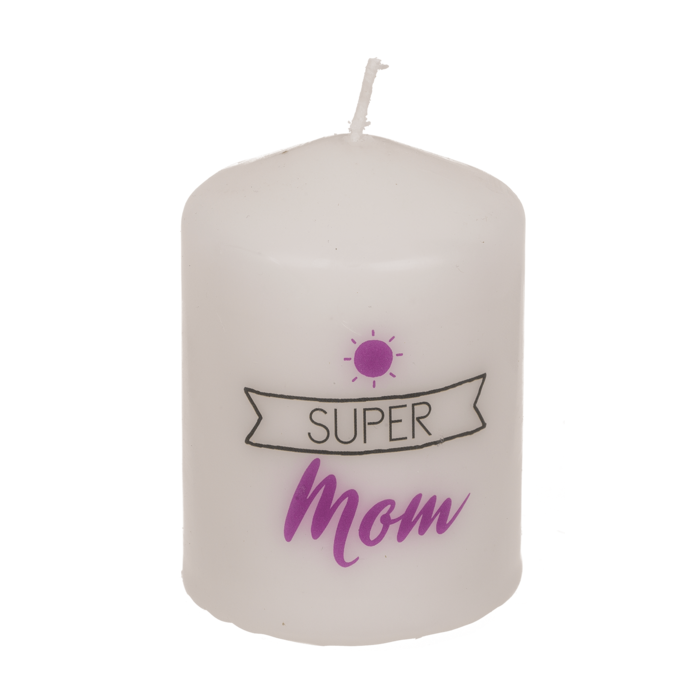Stumpenkerze, Super Mom,