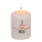 Stumpenkerze, I love you,