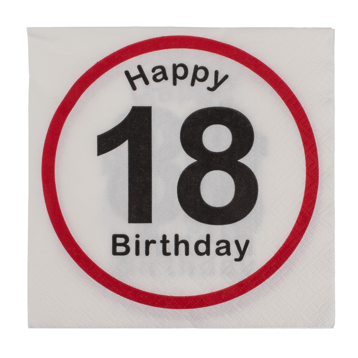 Papier-Servietten, Happy Birthday - 18,