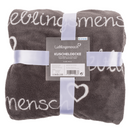 Graue Kuscheldecke, Lieblingsmensch,