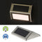 Solar LED Wandleuchte,silber, ca. 10x8cm
